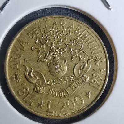 沼泽如烟--第855场 - 意大利1994年200里拉纪念币