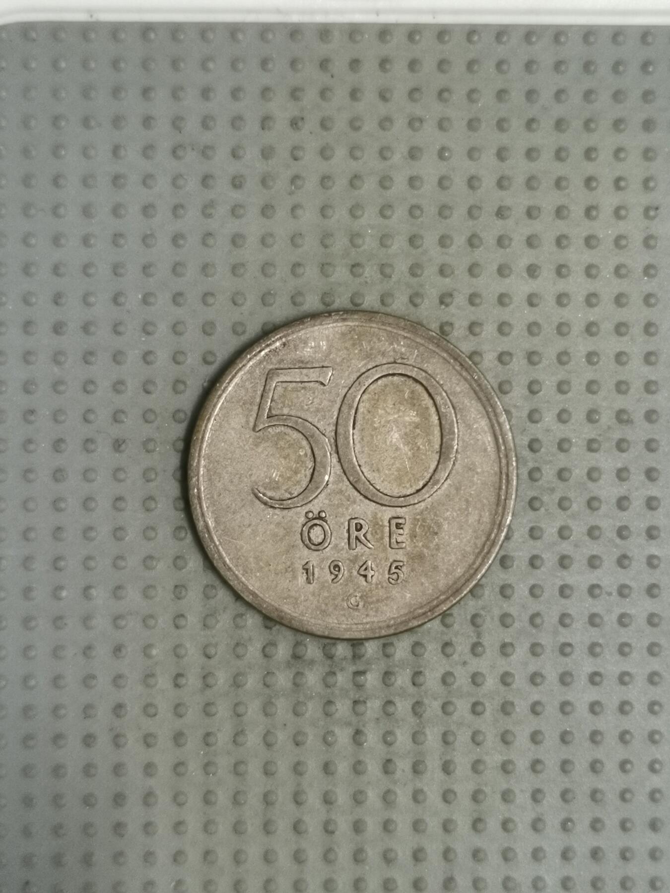 2025年第92场各国散币拍卖（总第92场）30号集中发一次货 瑞典1945年50欧尔银币