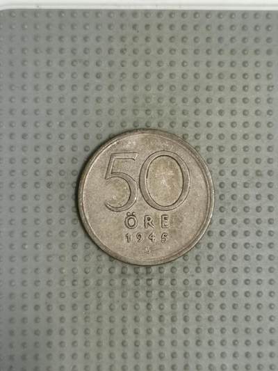2025年第92场各国散币拍卖（总第92场）30号集中发一次货 - 瑞典1945年50欧尔银币