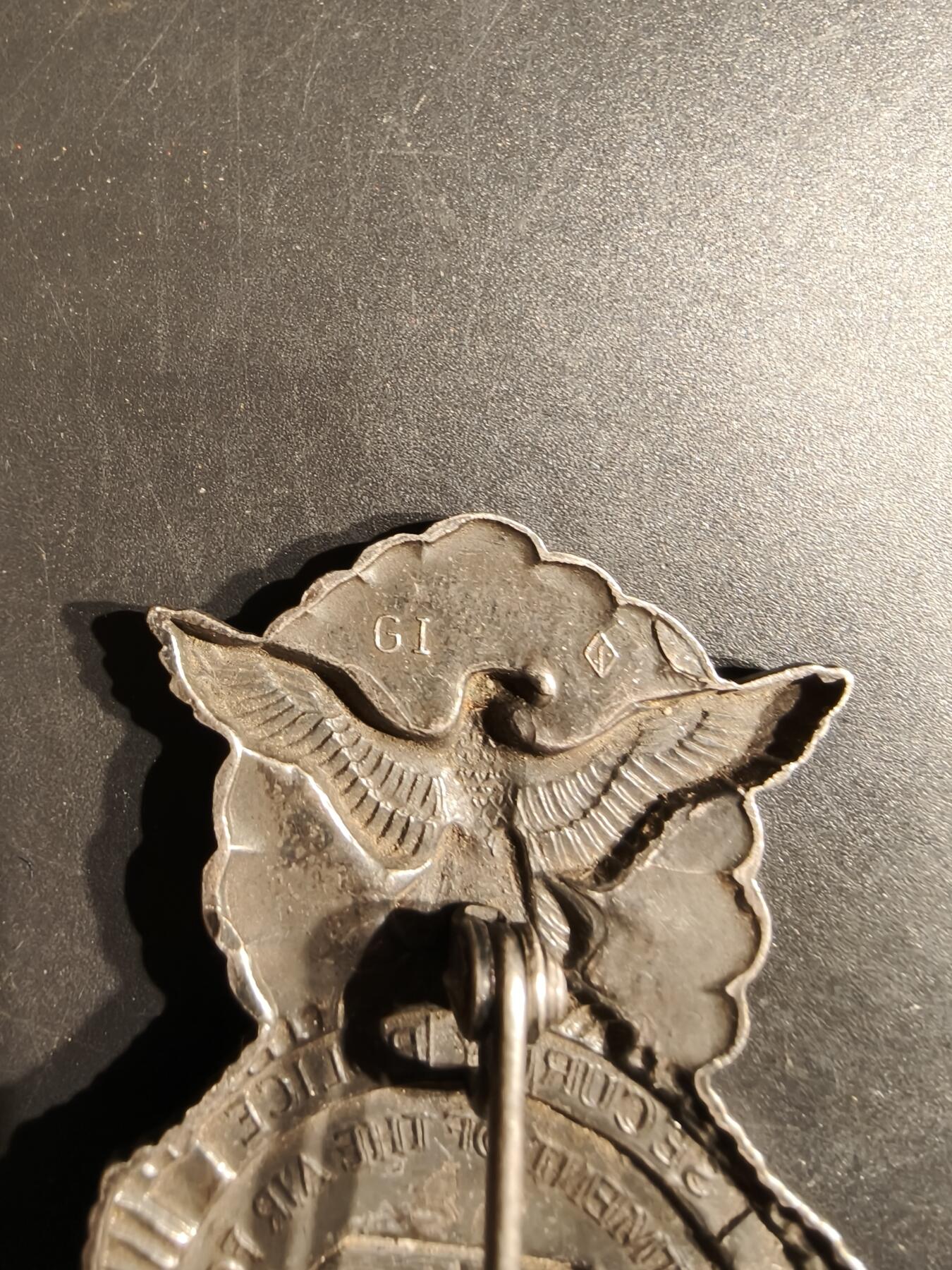 老王徽章第152期 美国空军安全部队证章      早期横针版   实发带号     大尺寸    少见