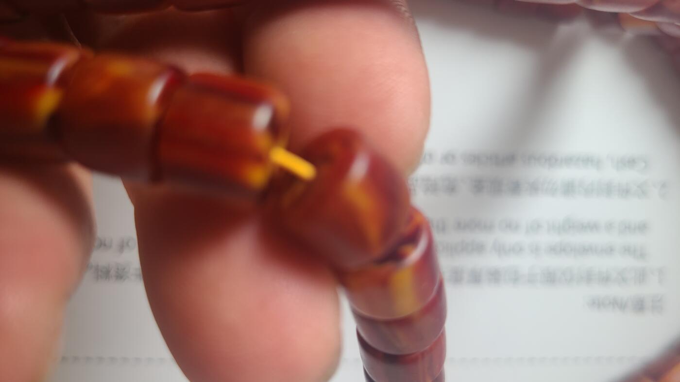 越南富森红土铁锈红卡1.0一百零八颗马🐎云同款项链