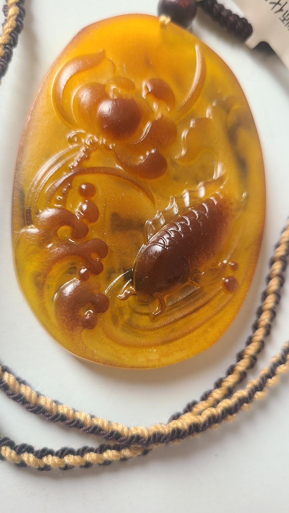 越南顺化穿心骨黄土原皮沉香吊坠，保真保天然
