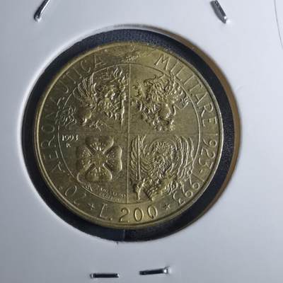 沼泽如烟--第855场 - 意大利1993年200里拉纪念币
