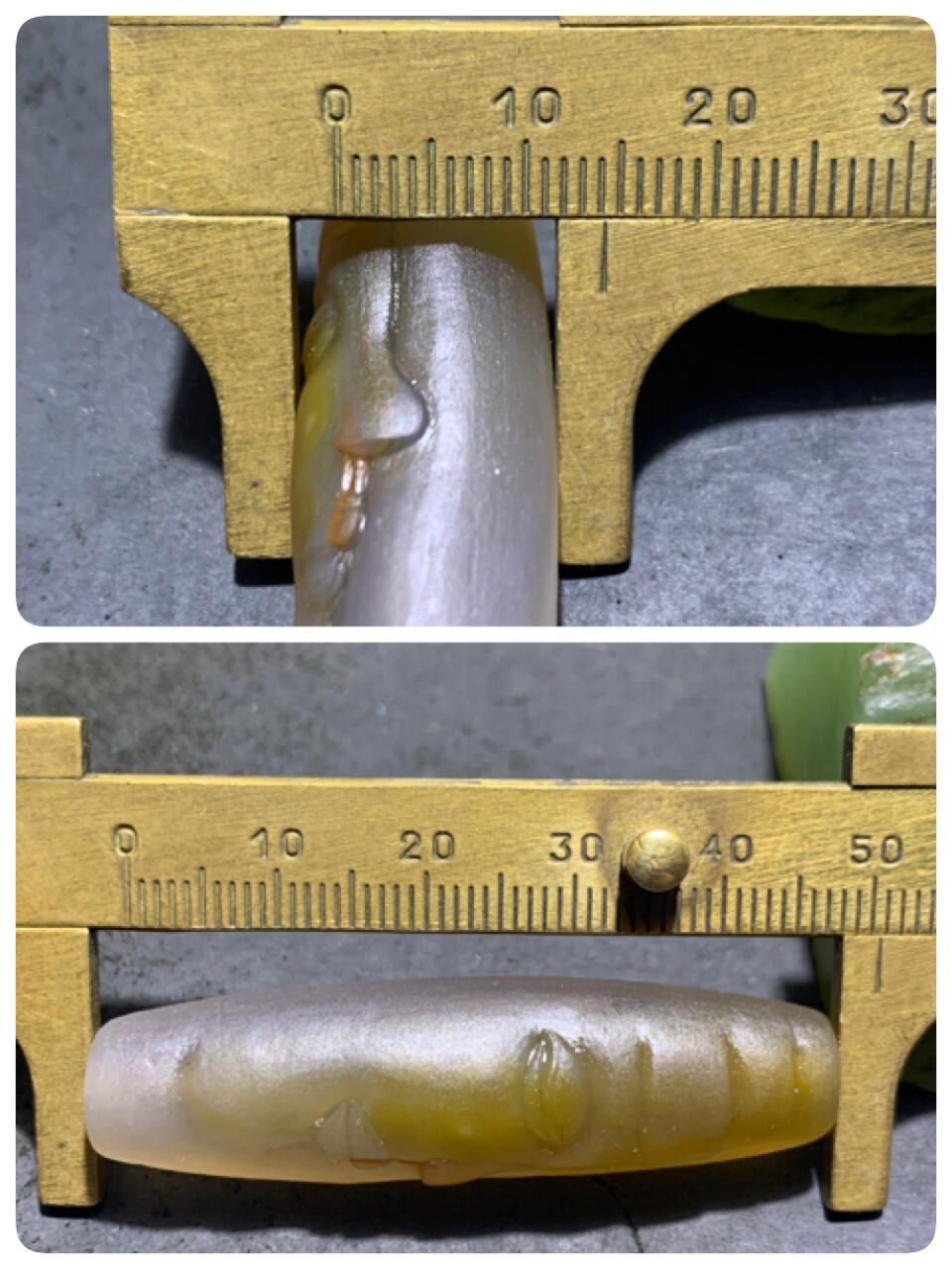 精美亚光高玉化巴西玛瑙手工俏色巧雕如来佛祖桶珠一个！