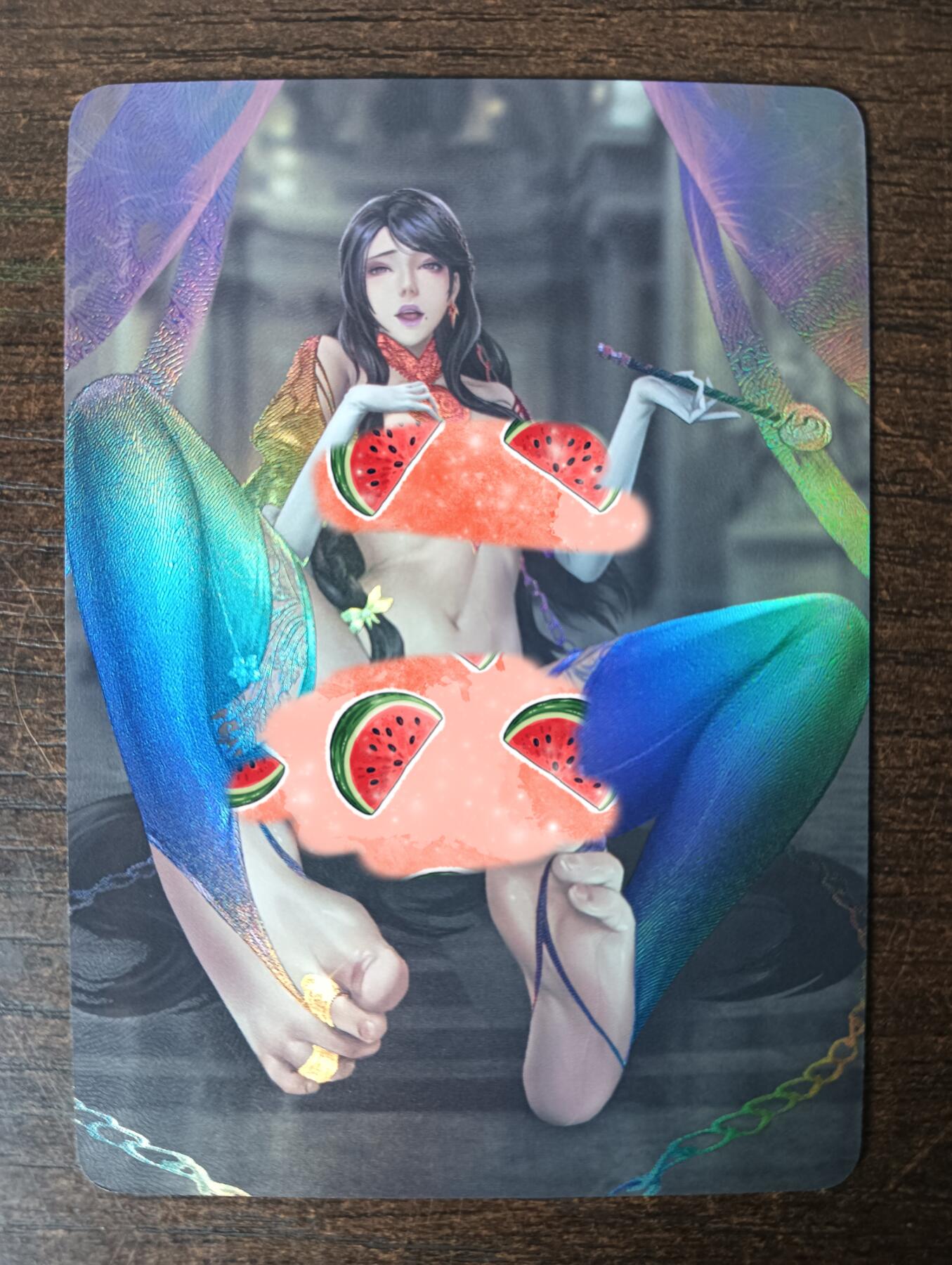 花开卡拍第40期（9月28号周日截拍，品控勿拍!!!拍品不寄存，运费5元，自制卡难免瑕疵，可能存在轻微撞角爆边等出厂瑕疵，品控介意勿拍！） 墨卡艺术卡 LGD单卡 彩闪
