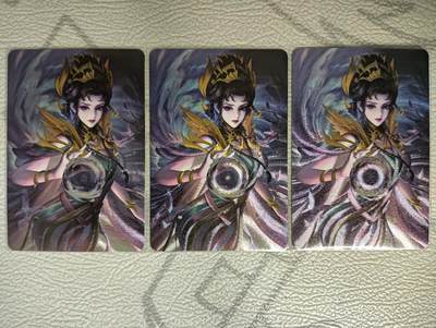 花开卡拍第40期（9月28号周日截拍，品控勿拍!!!拍品不寄存，运费5元，自制卡难免瑕疵，可能存在轻微撞角爆边等出厂瑕疵，品控介意勿拍！） - 王者荣耀，粗闪，三宫，绝版卡