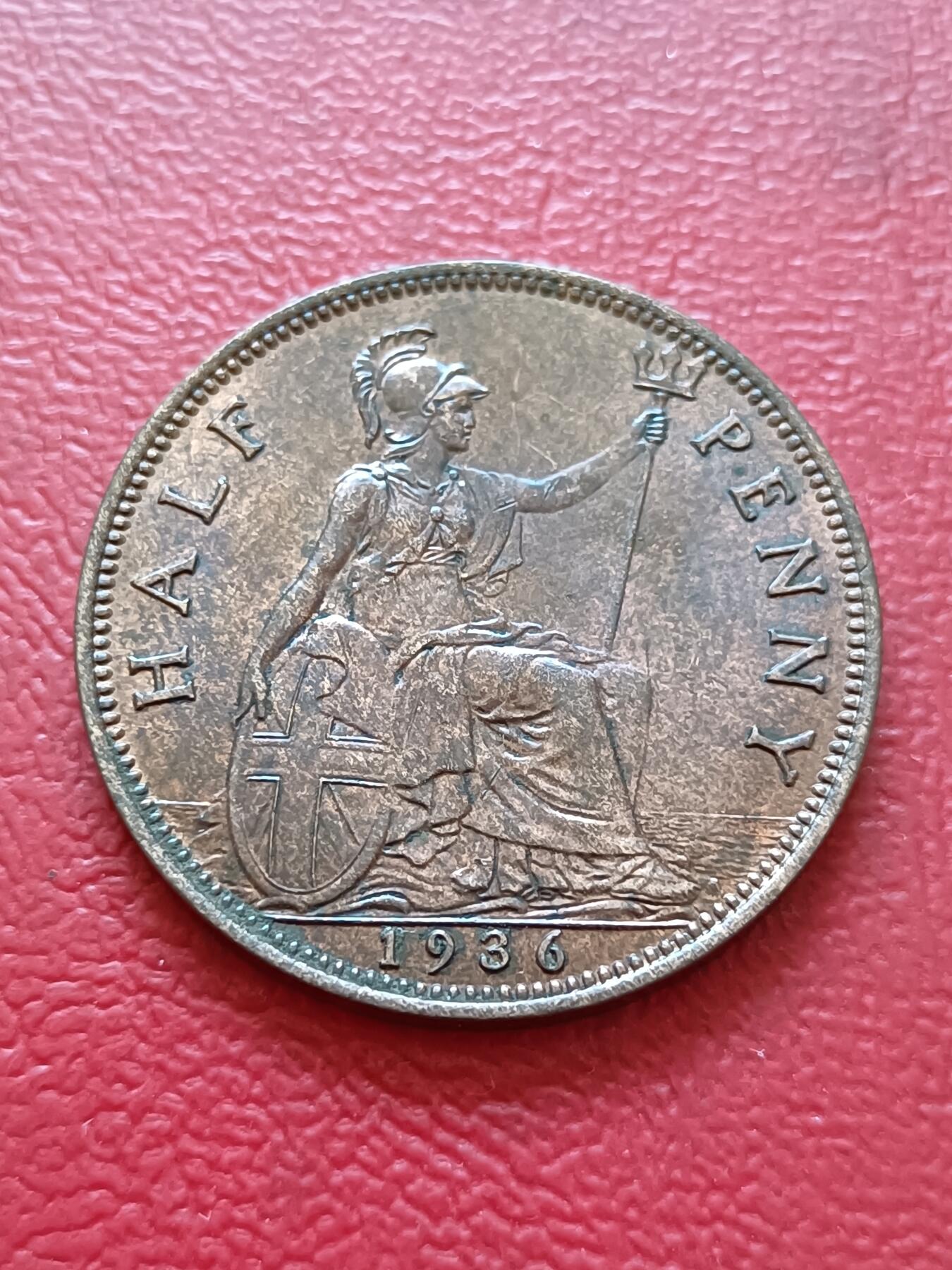 【云涧收藏】第六十六场 英国1936年乔五1/2便士，好品