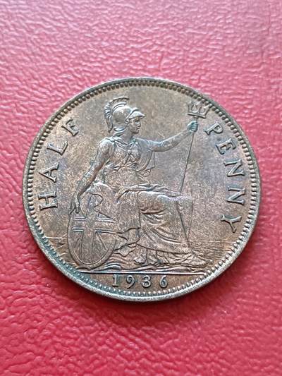 【云涧收藏】第六十六场 - 英国1936年乔五1/2便士，好品