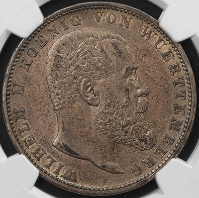 修遠堂世界钱币第八十六期 - NGC AU55 1907年符腾堡5马克大银币