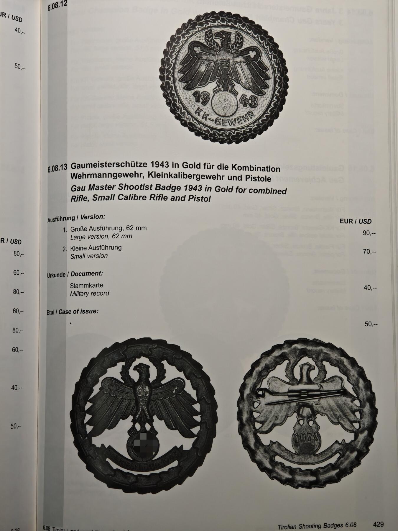 【德藏】世界币章拍卖第148期（拍品征集中~欢迎藏友联系） 97新 硬壳精装 NIEMANN 德国第三帝国勋章目录 第二版 内容详细全面 大开本全书约817页