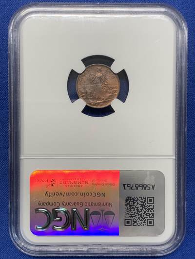 《竞宝斋》第423场 周日，周一，周二  3场连拍 （全场包邮） NGC UNCD 意大利1914年拿花女神1分