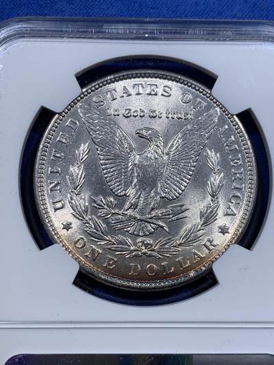 《竞宝斋》第423场 周日，周一，周二  3场连拍 （全场包邮） NGC MS64 美国 1889 摩根 1美元 银币