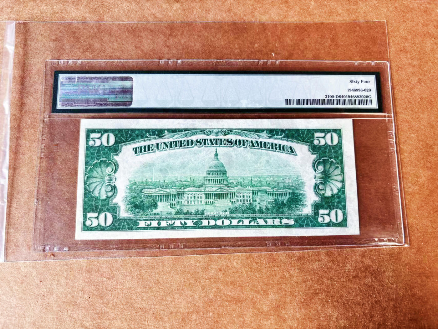 【Blue Auction】世界纸币精拍第732期——祝各位藏友国庆中秋假期快乐！ 美国 1928年50美金 PMG64 克利夫兰版