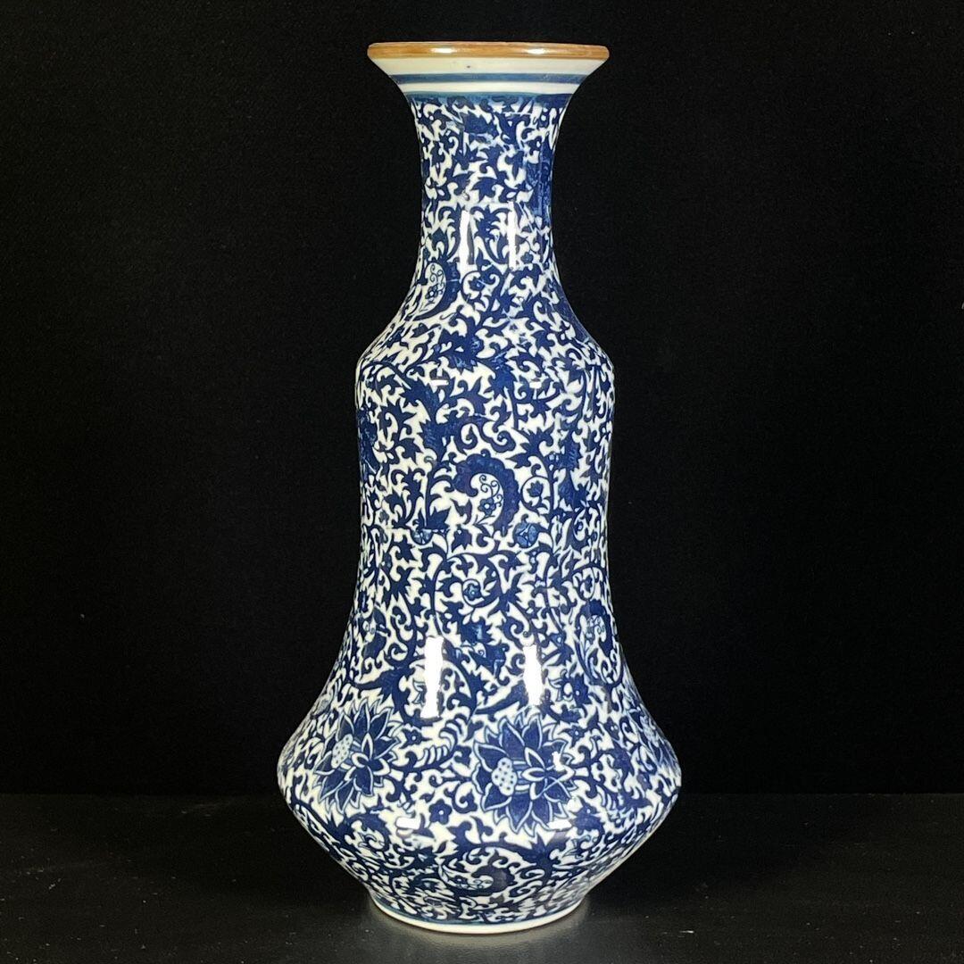 精品老瓷器专场 青花花卉图纹赏瓶