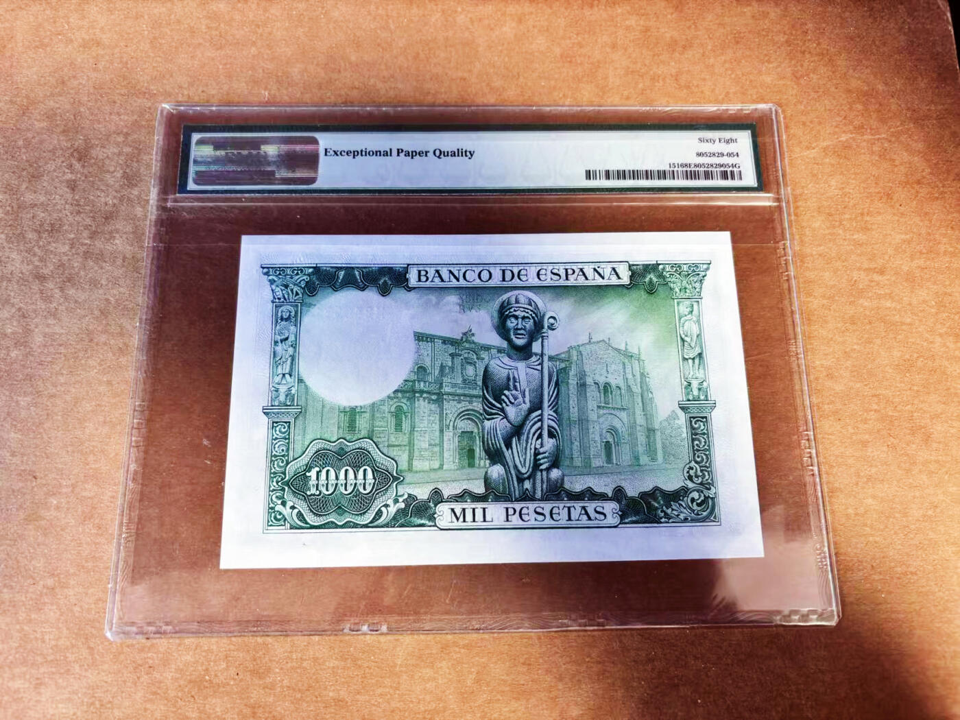 【Blue Auction】世界纸币精拍第732期——祝各位藏友国庆中秋假期快乐！ 西班牙 1965年1000比塞塔 PMG68EPQ 教皇
