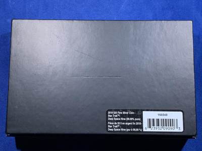 《竞宝斋》第423场 周日，周一，周二  3场连拍 （全场包邮） NGC PF70UC 加拿大2018年星际迷航深空九号星舰20加元异形双面精制彩色银币（30.75克重，9999纯银，36.15MM，全球限量4500枚、盒证齐全）重温科幻经典！80后的集体回忆~