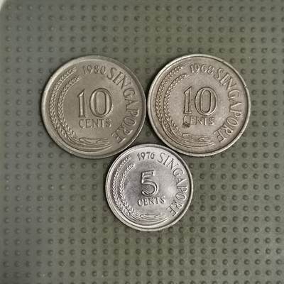 2025年第92场各国散币拍卖（总第92场）30号集中发一次货 - 新加坡3枚