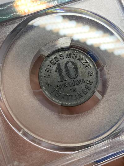 《竞宝斋》第423场 周日，周一，周二  3场连拍 （全场包邮） PCGS MS64 德国1917年10芬尼