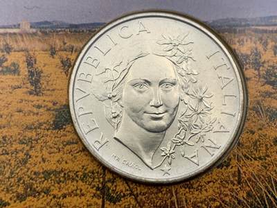 《竞宝斋》第423场 周日，周一，周二  3场连拍 （全场包邮） 意大利1993年花神500里拉 原册