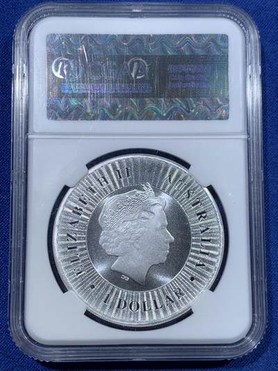 《竞宝斋》第423场 周日，周一，周二  3场连拍 （全场包邮） 澳大利亚2017年袋鼠大银币，1盎司9999足银，转光犀利，银价正加速上涨中，升值佳品