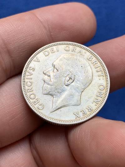 《竞宝斋》第423场 周日，周一，周二  3场连拍 （全场包邮） 英国1936年乔治五世1弗洛林银币 细节好