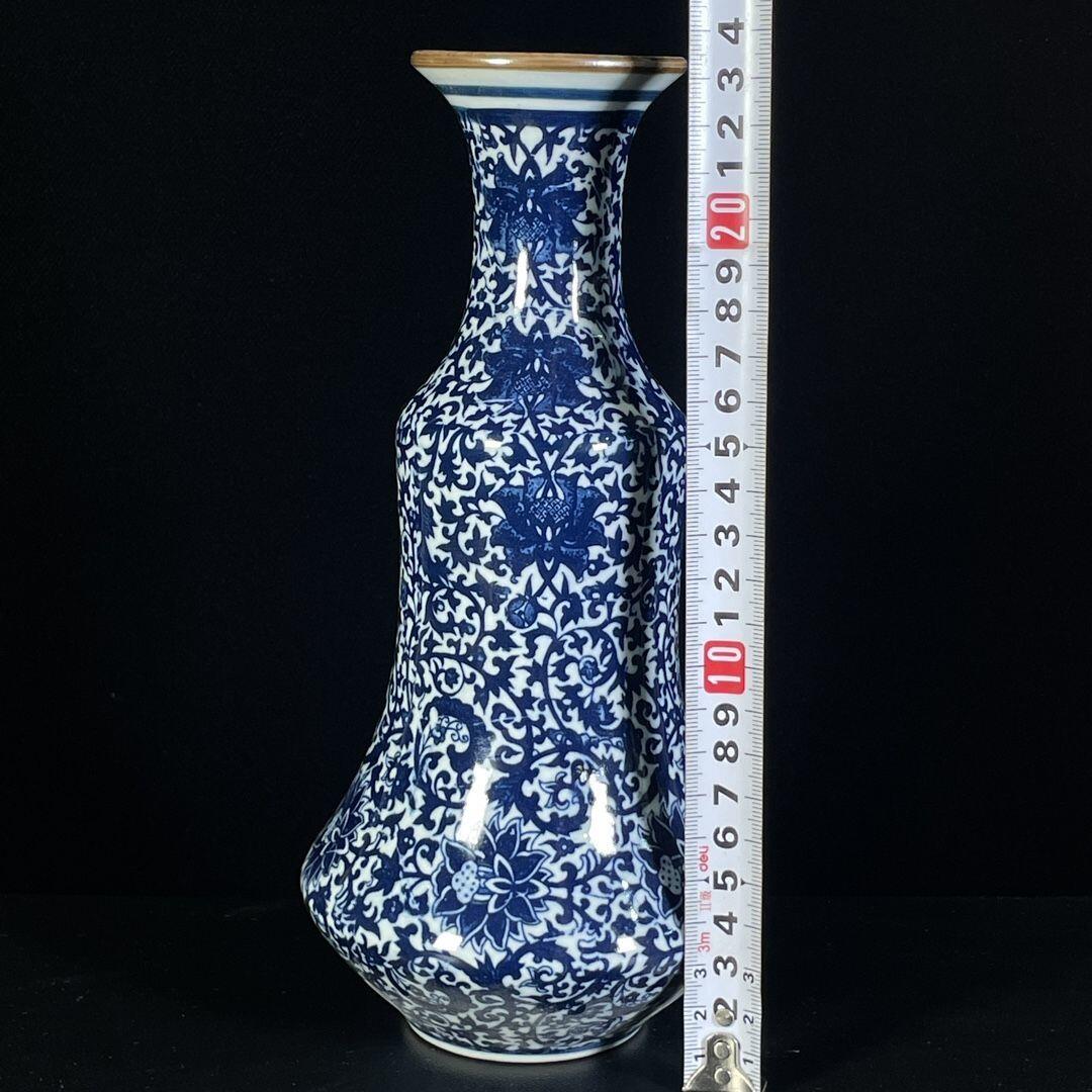 精品老瓷器专场 青花花卉图纹赏瓶