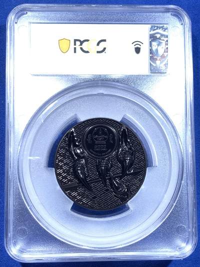 《竞宝斋》第423场 周日，周一，周二  3场连拍 （全场包邮） 首日封 PCGS PR70 蒙古2020年野生动物系列-草原雄鹰（钌化）5000图格里克精制纪念银币（CIT超高浮雕，5盎司重，999纯银，155.5克，45MM，限量3000枚）加大加厚盒