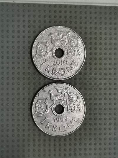 2025年第92场各国散币拍卖（总第92场）30号集中发一次货 - 挪威1克朗2枚