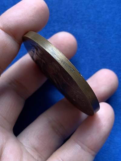 《竞宝斋》第423场 周日，周一，周二  3场连拍 （全场包邮） 法国战争部颁发纪念铜章 带盒 71克 49.7mm 丰饶角铜标