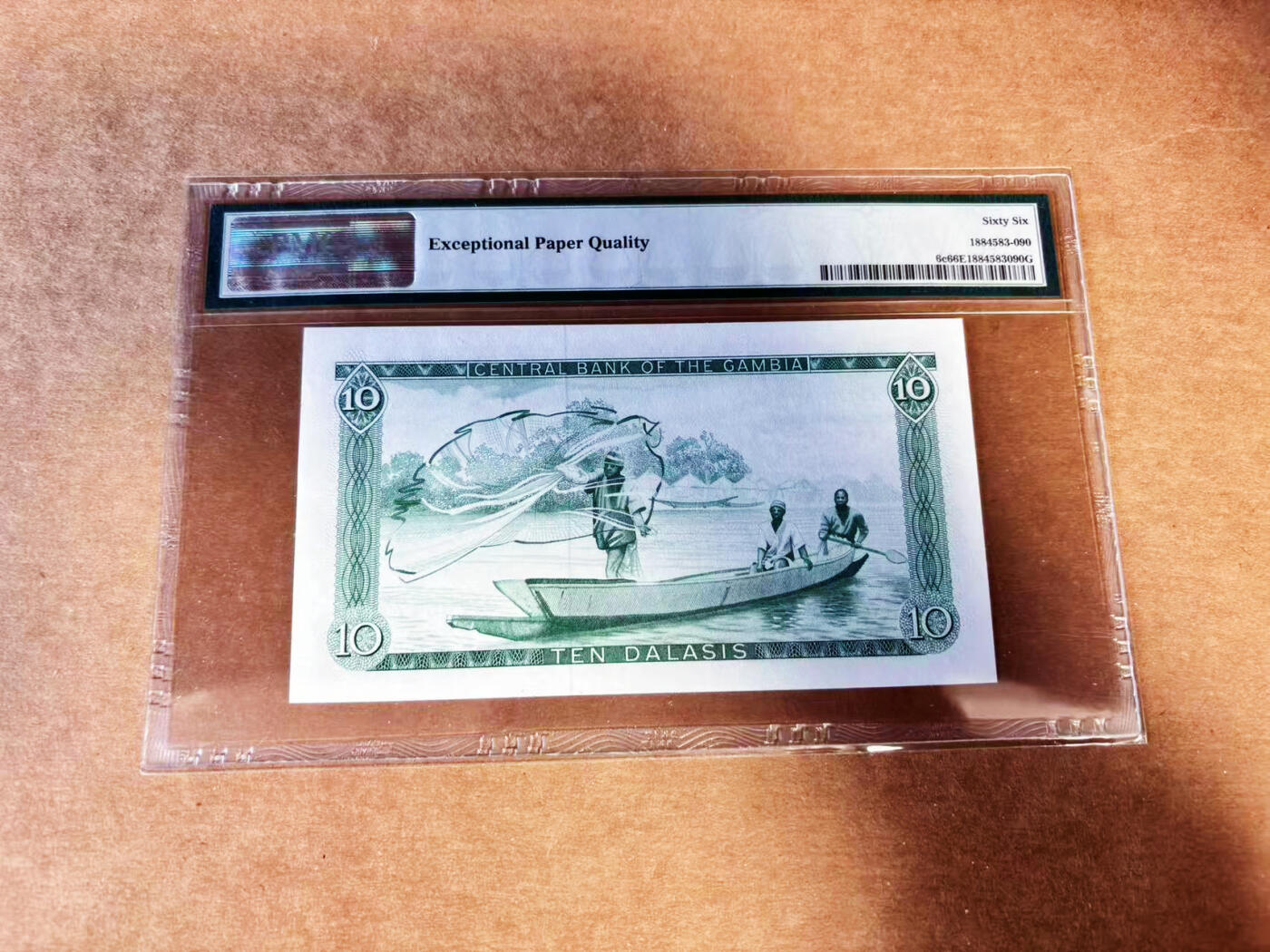 【Blue Auction】世界纸币精拍第732期——祝各位藏友国庆中秋假期快乐！ 冈比亚1972-86年10达拉西 PMG66EPQ 
