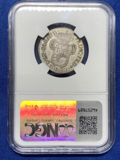 《竞宝斋》第423场 周日，周一，周二  3场连拍 （全场包邮） NGC F15 意大利1795年撒丁王国维托里奥阿玛迪奥三世20Sol银币 稀少品 有分不易