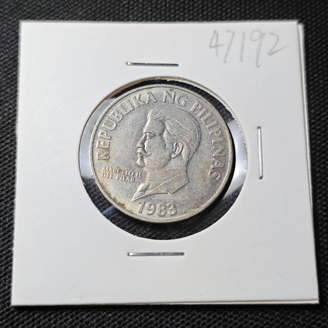 KK钱币收藏小铺 第347场 2月预留时间 周末发货 1983菲律宾50分 错版少见
