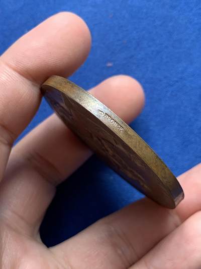 《竞宝斋》第423场 周日，周一，周二  3场连拍 （全场包邮） 名家罗蒂作品 法国国民教育部纪念铜章 带盒 62克 50.2mm 丰饶角铜标