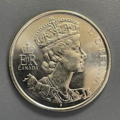 回流钱币1001-1 - 加拿大2002年50分纪念币 伊丽莎白女王登基50周年