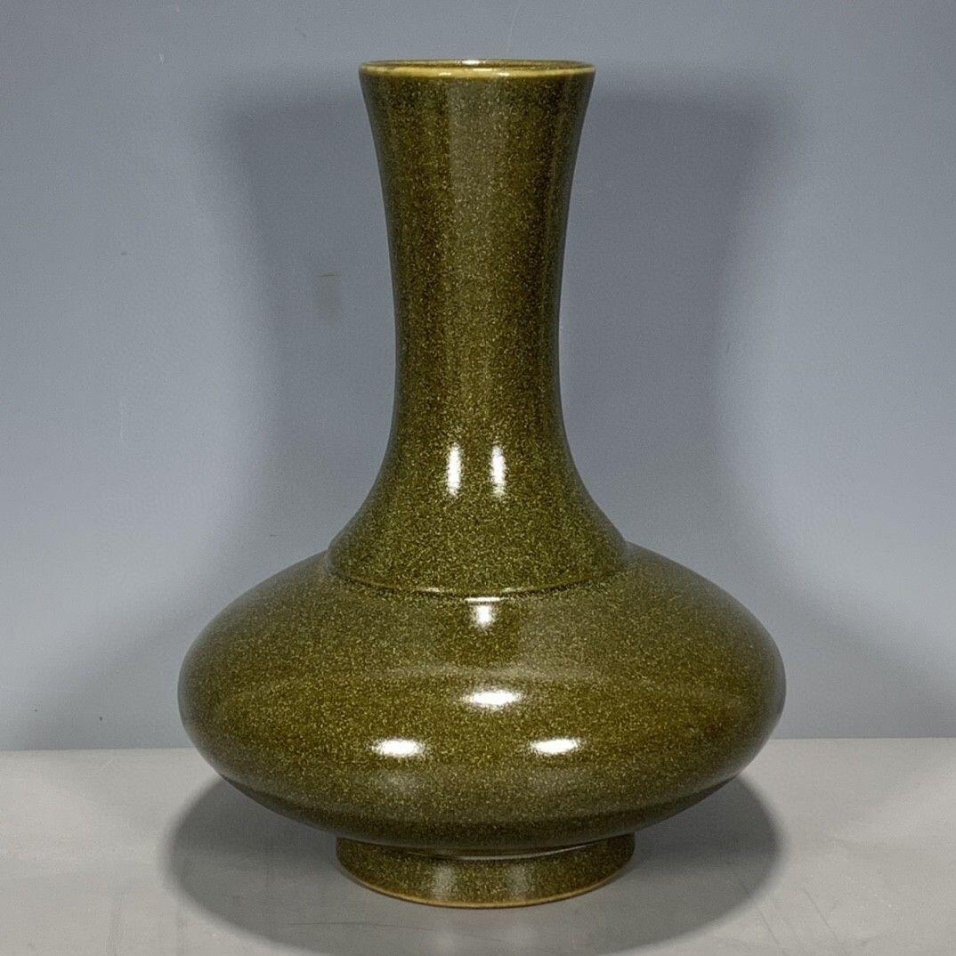 精品老瓷器专场 茶叶末釉扁肚瓶