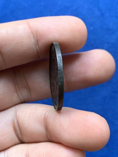 《竞宝斋》第423场 周日，周一，周二  3场连拍 （全场包邮） 加拿大1857年半便士马剑铜币 细节见图