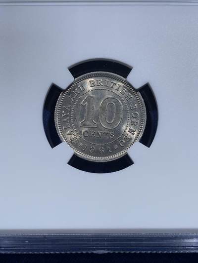 《竞宝斋》第423场 周日，周一，周二  3场连拍 （全场包邮） 三枚一组 NGC MS65-66 英属马来亚1961年5/10/20分大小面值一组 拆卷评级车轮光 收藏级的分数！