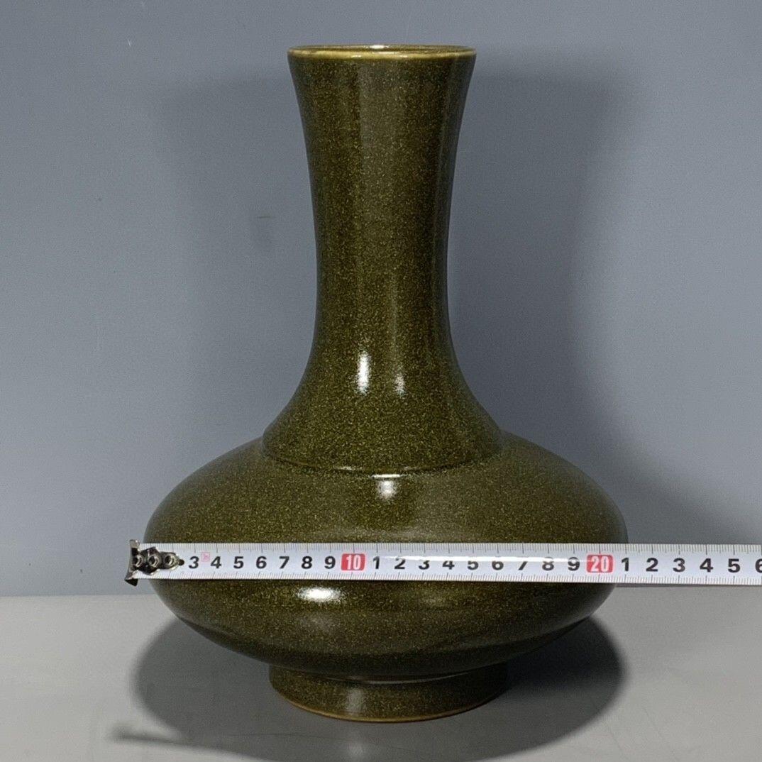 精品老瓷器专场 茶叶末釉扁肚瓶