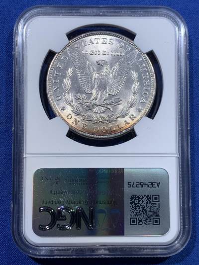 《竞宝斋》第423场 周日，周一，周二  3场连拍 （全场包邮） NGC MS64 美国 1889 摩根 1美元 银币