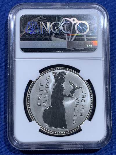 《竞宝斋》第423场 周日，周一，周二  3场连拍 （全场包邮） NGC PF67CAMEO 英国维多利亚头像银质克朗型幻想币