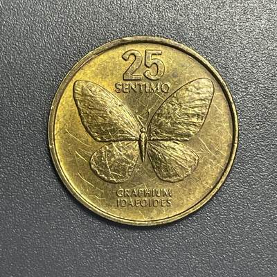 回流钱币1001-1 - 菲律宾1990年25分铜币 🦋