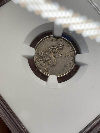 《竞宝斋》第423场 周日，周一，周二  3场连拍 （全场包邮） NGC AUD 英属爱奥尼亚群岛1862年30雷普塔银币 及其少见的品种 AU性价比极高 细节见图