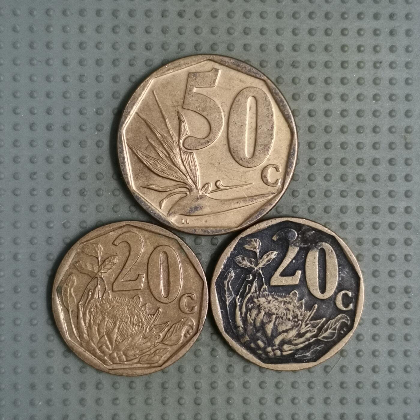 2025年第92场各国散币拍卖（总第92场）30号集中发一次货 南非3枚
