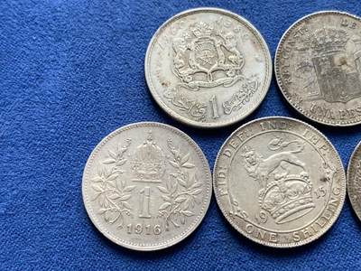 《竞宝斋》第423场 周日，周一，周二  3场连拍 （全场包邮） 六枚一组 多国银币一组 总重约32.7克