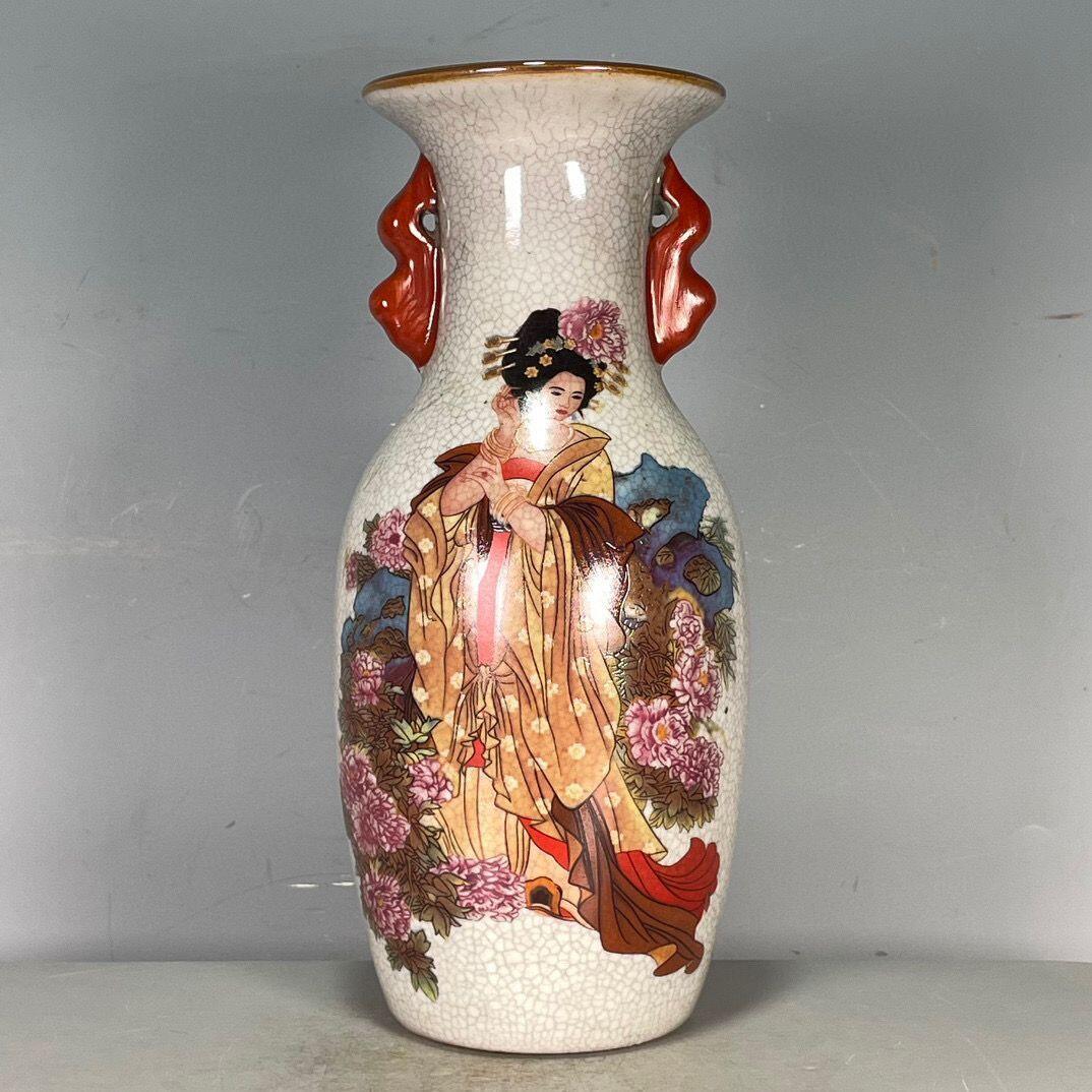 精品老瓷器专场 四大美女赏瓶摆件 四件