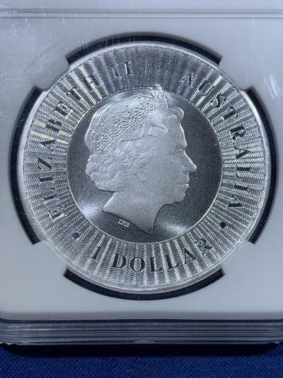 《竞宝斋》第423场 周日，周一，周二  3场连拍 （全场包邮） 澳大利亚2017年袋鼠大银币，1盎司9999足银，转光犀利，银价正加速上涨中，升值佳品