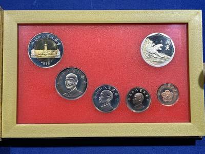 《竞宝斋》第423场 周日，周一，周二  3场连拍 （全场包邮） 台湾省民国八十七年第一轮虎年精制套币 细节见图