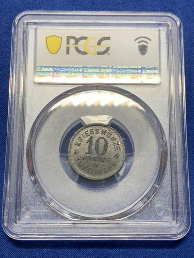 《竞宝斋》第423场 周日，周一，周二  3场连拍 （全场包邮） PCGS MS64 德国1917年10芬尼