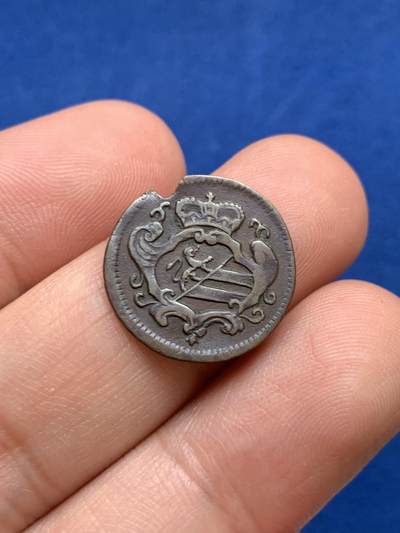 《竞宝斋》第423场 周日，周一，周二  3场连拍 （全场包邮） 两枚一组 奥占意大利北部邦国戈里齐亚铜质辅币：1764年1/2索尔多（币胚缺陷），1799年1索尔多，VF品