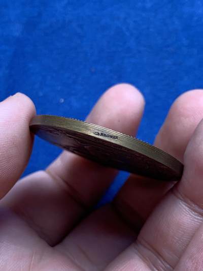 《竞宝斋》第423场 周日，周一，周二  3场连拍 （全场包邮） 巴黎综合技术协会铜章 带盒 32.1克 40.7mm 丰饶角铜标